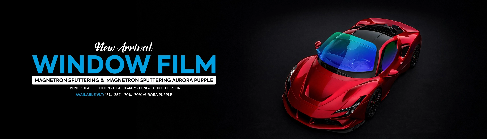 dichroic glass banner